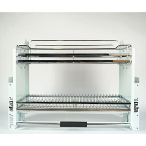 Ảnh thực tế giá bát đĩa nâng hạ Hafele 504.75.024 cho tủ rộng 700mm