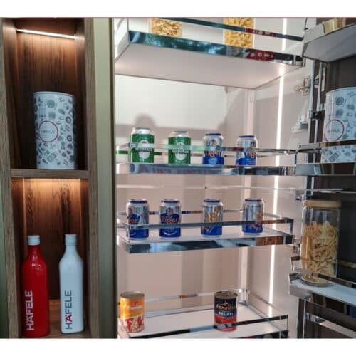 Ảnh thực tế bộ kệ đựng thực phẩm 6 tầng 600/1700mm TANDEM Hafele 545.94.652