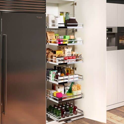 Ảnh thực tế kệ đựng thực phẩm 5 tầng Kesseböhmer Tandem Solo Hafele 549.77.794