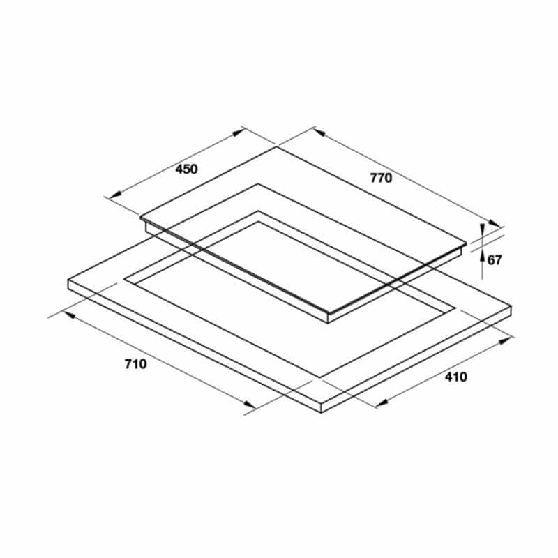 Kích thước Bếp điện Hafele HC-R772D 536.61.685 Kích thước Bếp điện Hafele HC-R772D 536.61.685