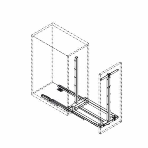 Lắp đặt phụ kiện tủ bếp Hafele 545.11.573 màu trắng