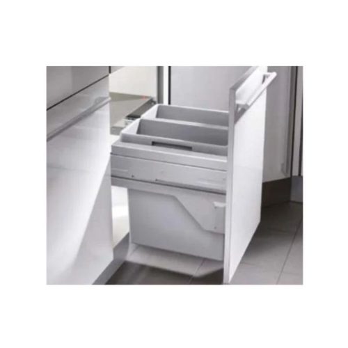 Ảnh thực tế thùng rác gắn cánh Hafele 502.73.901 2x30L cho tủ 450mm