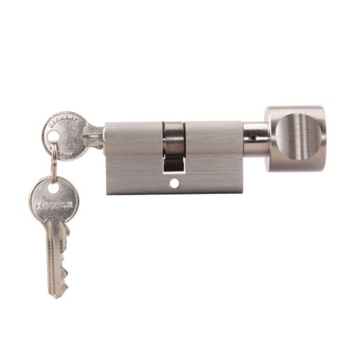 Ảnh thực tế ruột khóa 1 đầu chìa 1 đầu vặn Hafele 916.96.541, 90mm Đồng thau