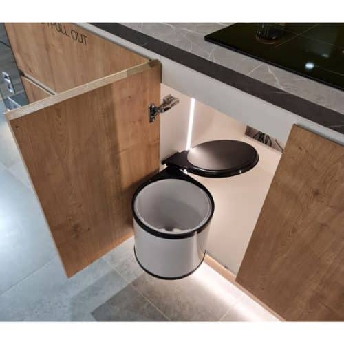 Ảnh thực tế thùng rác gắn cánh CUCINA VIOLA 502.24.002 8 lít