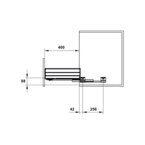 Thiết kế của Bộ rổ chén đĩa CUCINA CAPPELLA 549.08.144 600mm Inox 304