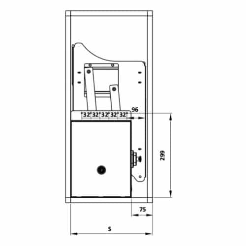 Kích thước rổ chén đĩa di động CUCINA LENTO 504.76.137 800mm Inox 304/ Xám