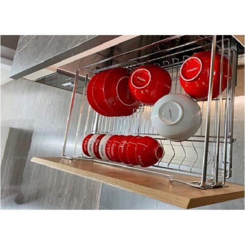 Mặt bên bộ rổ chén đĩa CUCINA CAPPELLA 549.08.144 600mm Inox 304