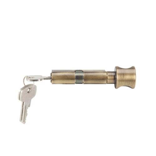 Mặt sau ruột khóa 1 đầu chìa 1 đầu vặn Hafele 916.08.316, 101mm Đồng thau
