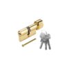 Ruột khóa 1 đầu chìa, 1 đầu vặn Hafele 916.96.662, 60mm Đồng thau