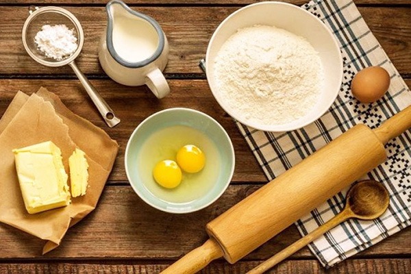 Nguyên liệu làm bánh mì bằng nồi chiên không dầu