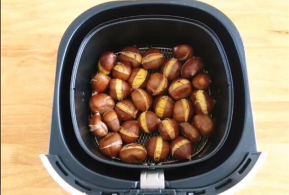 Cách nướng hạt dẻ bằng nồi chiên không dầu