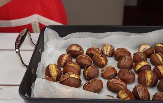 cach nuong hat de bang noi chien khong dau 8