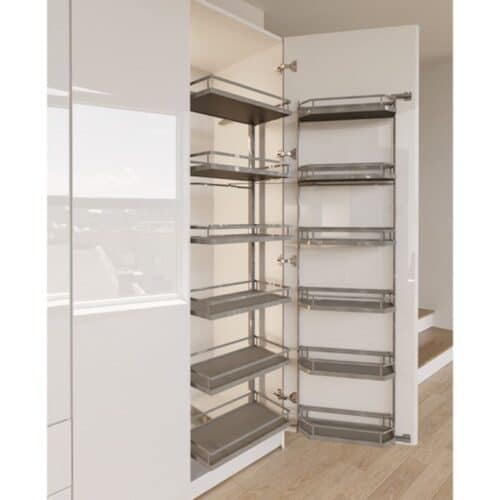 Ảnh thực tế bộ rổ Hafele Kara Swing 548.65.862 6 tầng 600mm