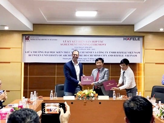 Häfele Việt Nam và Trường đại học Kiến Trúc TPHCM ký kết hợp tác đào tạo