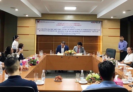 Häfele Việt Nam và Trường đại học Kiến Trúc TPHCM ký kết hợp tác đào tạo