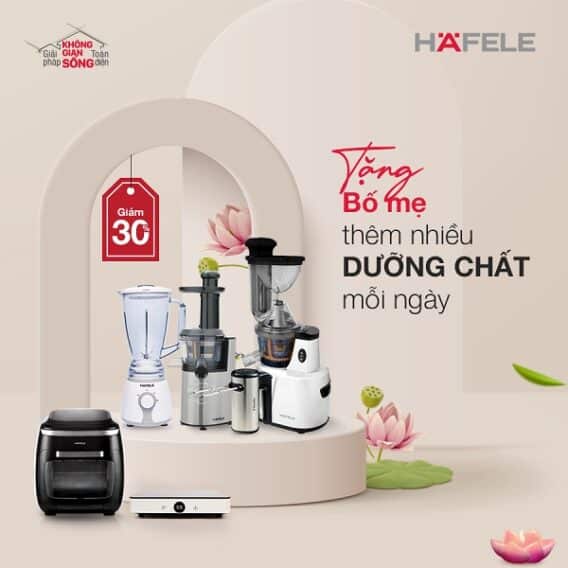 Máy ép, máy xay, và nồi chiên không dầu Hafele