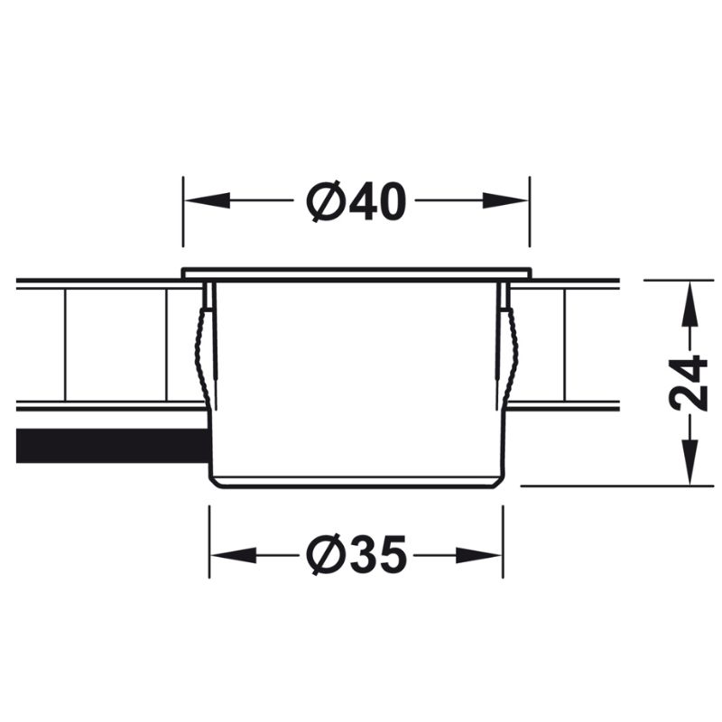 Kích thước cổng sạc USB 12V Hafele 833.73.751 Kích thước cổng sạc USB 12V Hafele 833.73.751