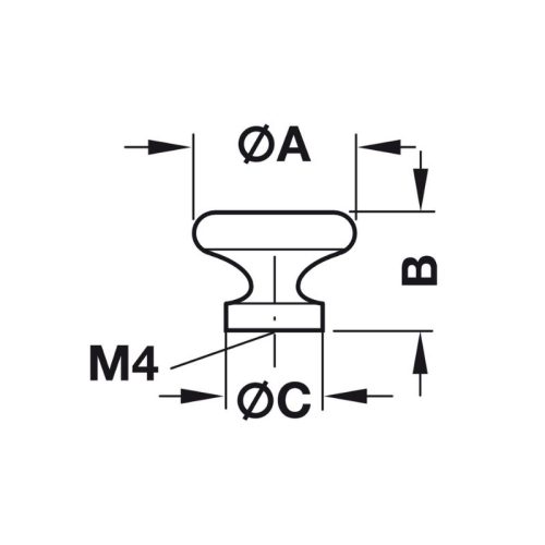 Thiết kế của Quả nắm tủ Hafele 137.60.837