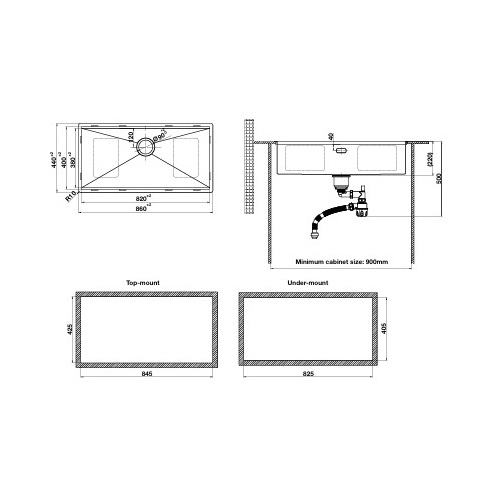 kich thuoc chau rua bat inox 1 ho hafele ws r0 hs24 ssn1s 8644 silver 567 24 477