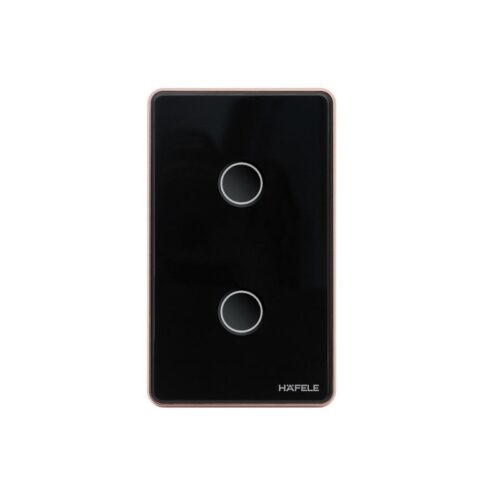 Công tắc ZB 2G US 10A đen L Hafele HSL-LS2G01B 820.71.001